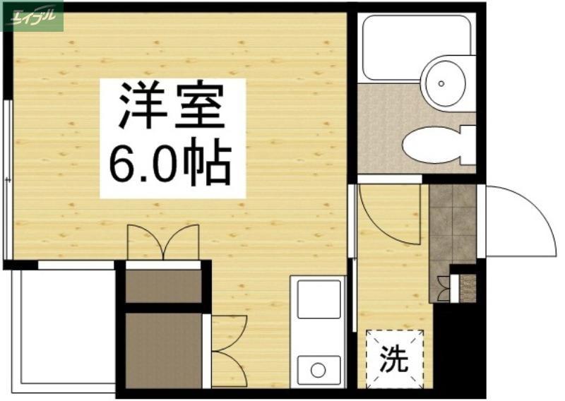 LA VILLA(ワンルーム/3階)の間取り写真