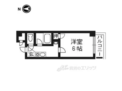 DS RANA(1K/3階)の間取り写真