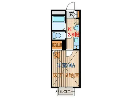 FU-YOU LUMIEREC(1K/1階)の間取り写真