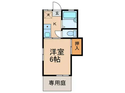 アネックスハイム(1K/1階)の間取り写真