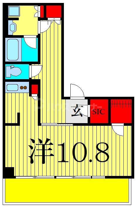 プラウドタワー小岩ファースト(ワンルーム/5階)の間取り写真