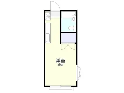 エステートピア松沢(ワンルーム/2階)の間取り写真