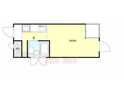 クレドール西明石III(ワンルーム/3階)の間取り写真