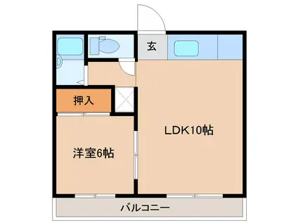 KOTOKUI(1LDK/1階)の間取り写真