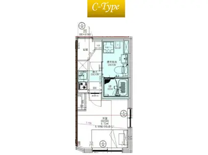 OHANA白楽(1K/4階)の間取り写真