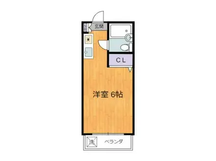 第11安藤マンション(ワンルーム/2階)の間取り写真