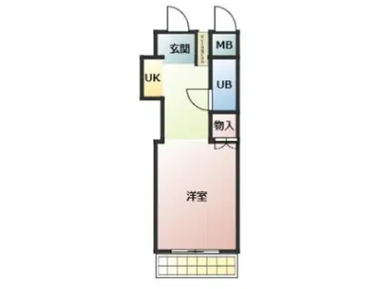 R FIELDS GYOTOKU(ワンルーム/3階)の間取り写真