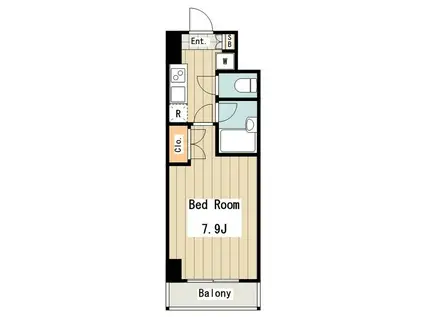 グランヴァン荻窪II(1K/9階)の間取り写真