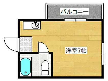 メゾン南観音(1K/2階)の間取り写真