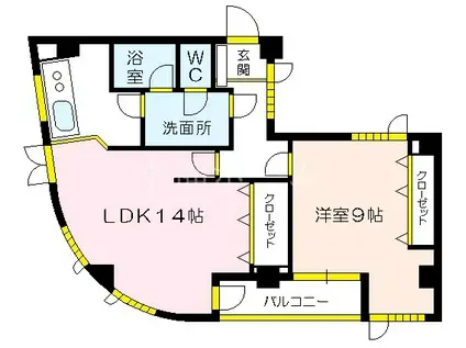 ハイツマッティーナ(1K/4階)の間取り写真