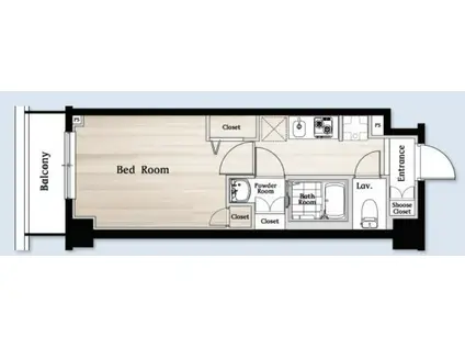 N-STAGE鶴見(1K/1階)の間取り写真