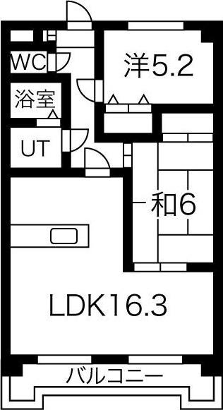 フローレンス新宮(2LDK/2階)の間取り写真