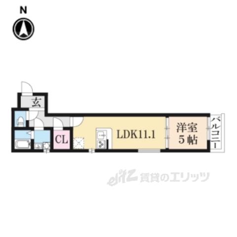 S SUMIZOME(1LDK/2階)の間取り写真