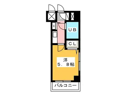 ジョイフル練馬(1K/5階)の間取り写真