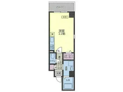 リゾナーレ マルノウチ(ワンルーム/9階)の間取り写真