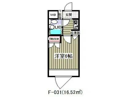 ダイニチ館31(1K/7階)の間取り写真
