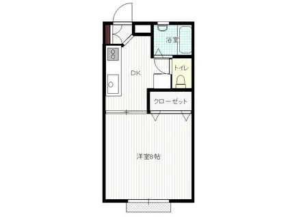 MARRYHOUSE(1K/1階)の間取り写真