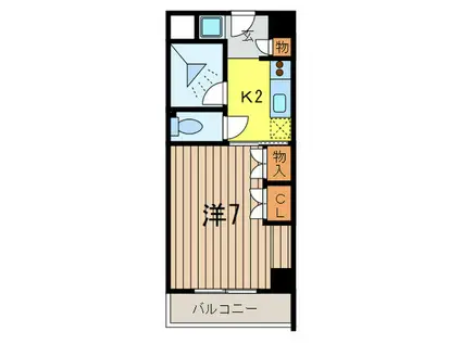 芦屋精道町アネックス(1K/3階)の間取り写真
