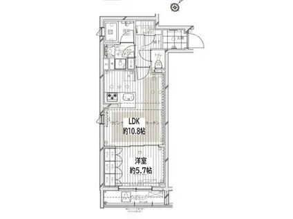 REGALIZ文京大塚(1LDK/4階)の間取り写真