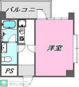 VIP薬院(1K/5階)の間取り写真