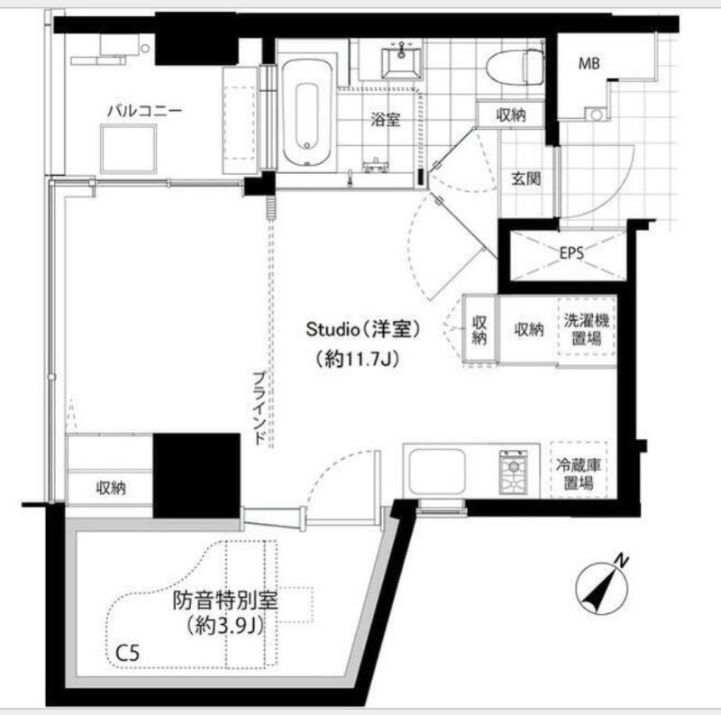 SHINKA(1LDK/6階)の間取り写真