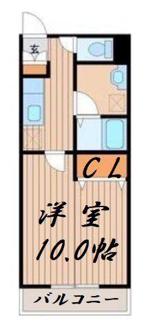 RESIDENZ.S.S(1K/1階)の間取り写真