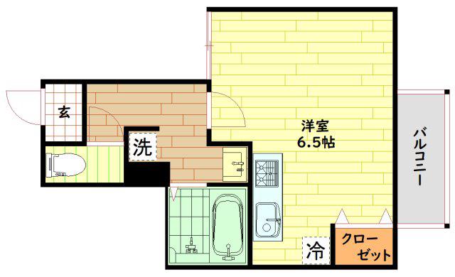 アイファースト成育(ワンルーム/5階)の間取り写真