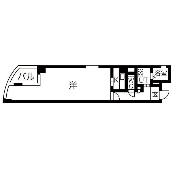 THE RESIDENCE KANAYAMA サウス(1K/3階)の間取り写真
