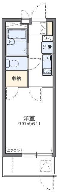 レオパレスリバービレッジ(1K/1階)の間取り写真