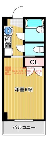 ドウエル小川(1K/1階)の間取り写真