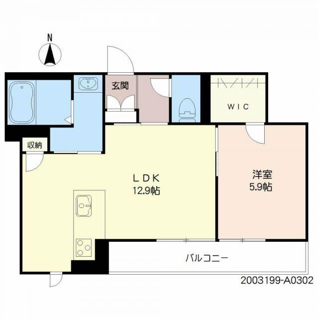 べレオプレミアス(1LDK/3階)の間取り写真
