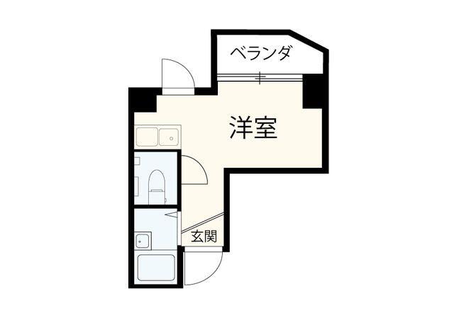 早稲田ハウス(ワンルーム/4階)の間取り写真