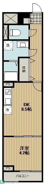 プレジデントガーデンD(1LDK/1階)の間取り写真