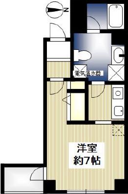 エンプレス上本町(1K/3階)の間取り写真