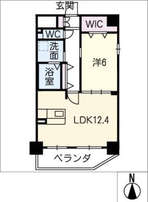 TAKAYOKO ANESIS(1LDK/5階)の間取り写真