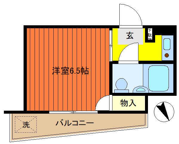 A-1581(1K/5階)の間取り写真