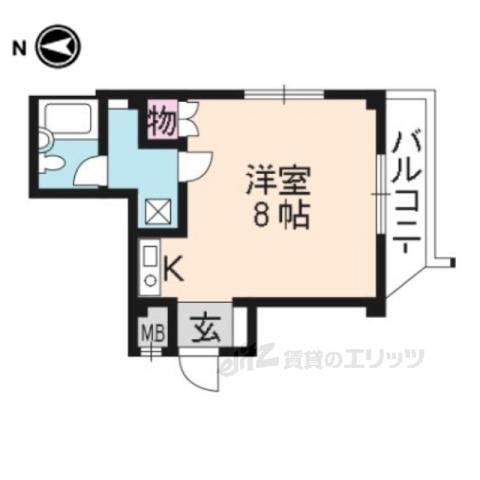 アサダ観光ビル(ワンルーム/4階)の間取り写真