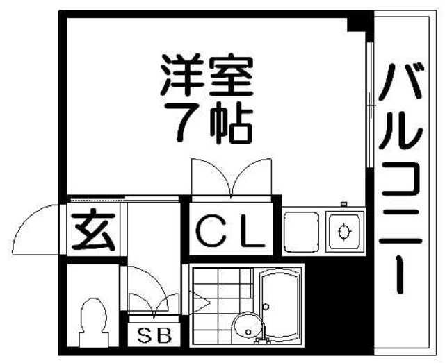 A-REEF(ワンルーム/3階)の間取り写真