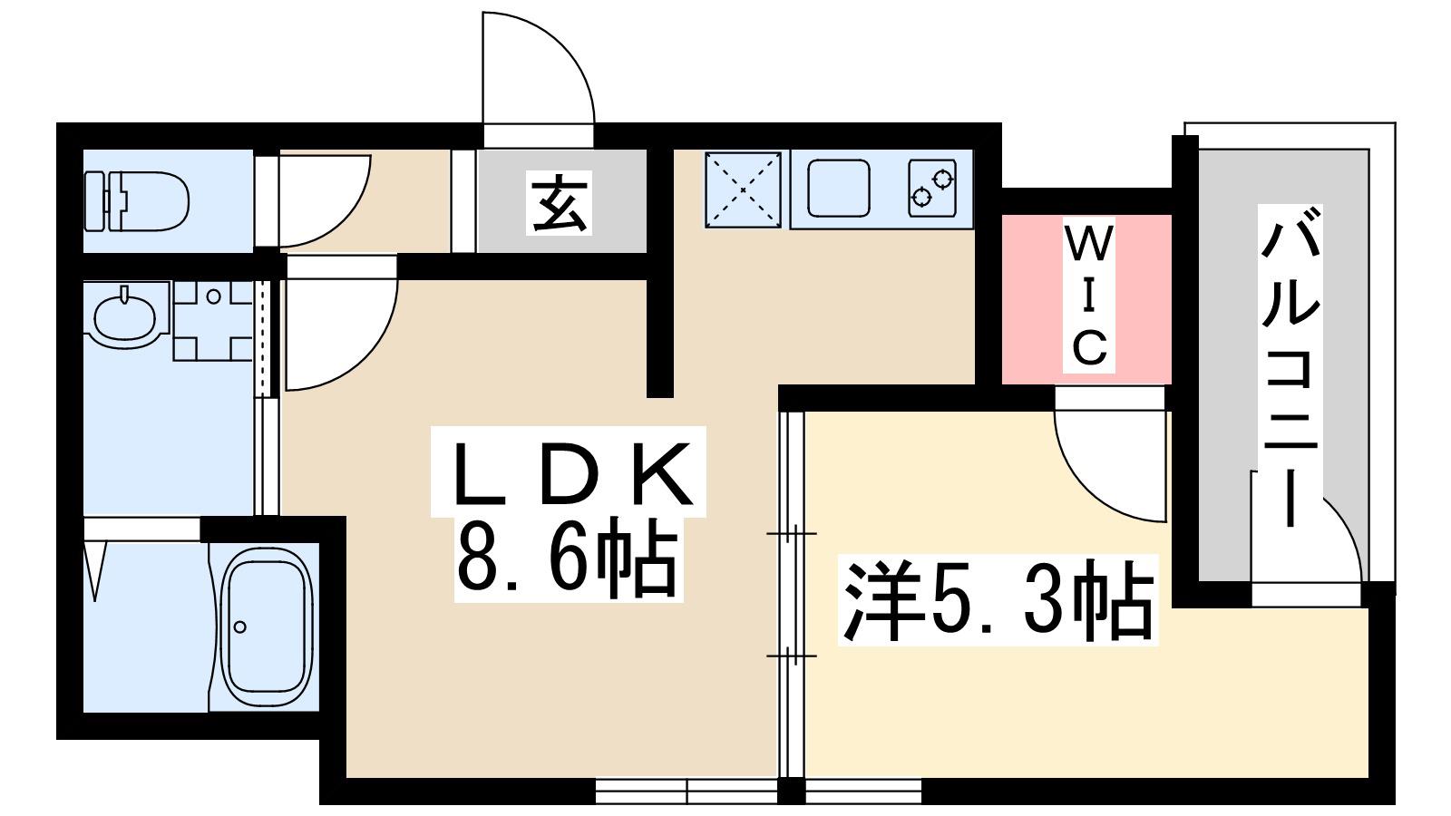 フジパレス吹田垂水町2番館(1LDK/3階)の間取り写真