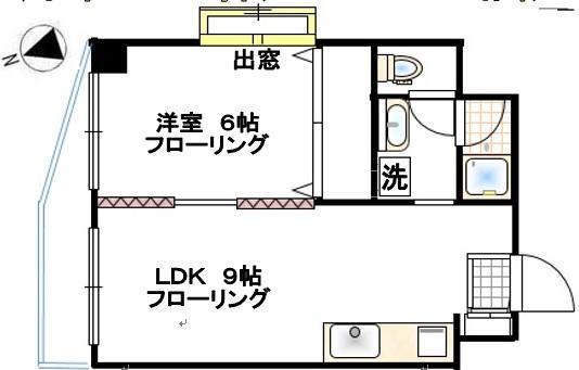 ホーフ白金(1LDK/4階)の間取り写真