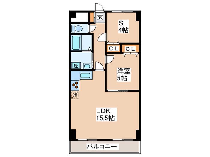コンフォリアたまプラーザ(1SLDK/5階)の間取り写真