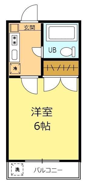 エミエール21(1K/2階)の間取り写真