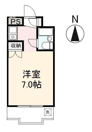 プチメゾン片原町(ワンルーム/2階)の間取り写真