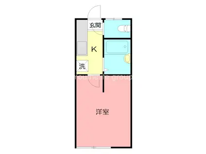 ドルチェ真田(1K/1階)の間取り写真