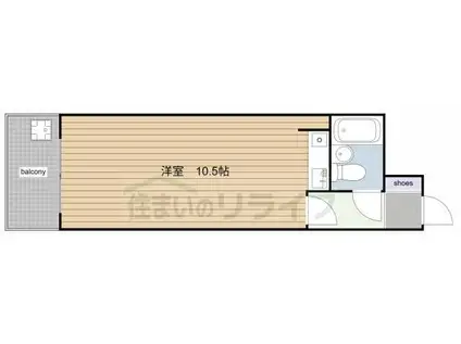 本郷ハイツ(ワンルーム/1階)の間取り写真