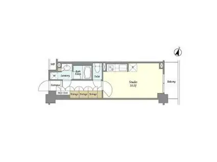 BLESS中野弥生町(ワンルーム/2階)の間取り写真