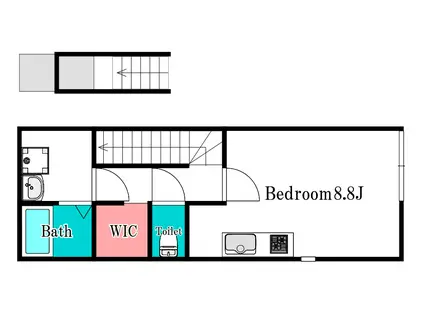 IRBIS津島福居(ワンルーム/2階)の間取り写真