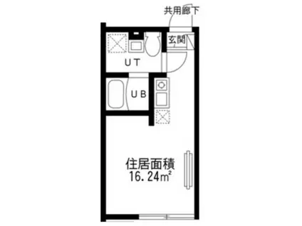 &H RESIDENCE(ワンルーム/3階)の間取り写真