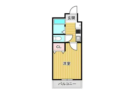 ケセラセラ(1K/1階)の間取り写真