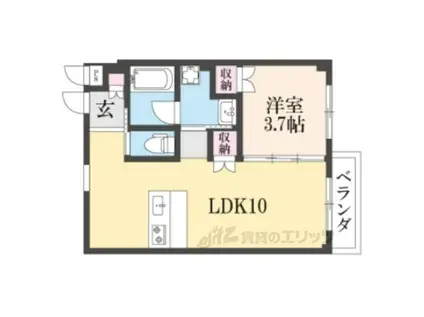 KISA・CARINA(1LDK/2階)の間取り写真